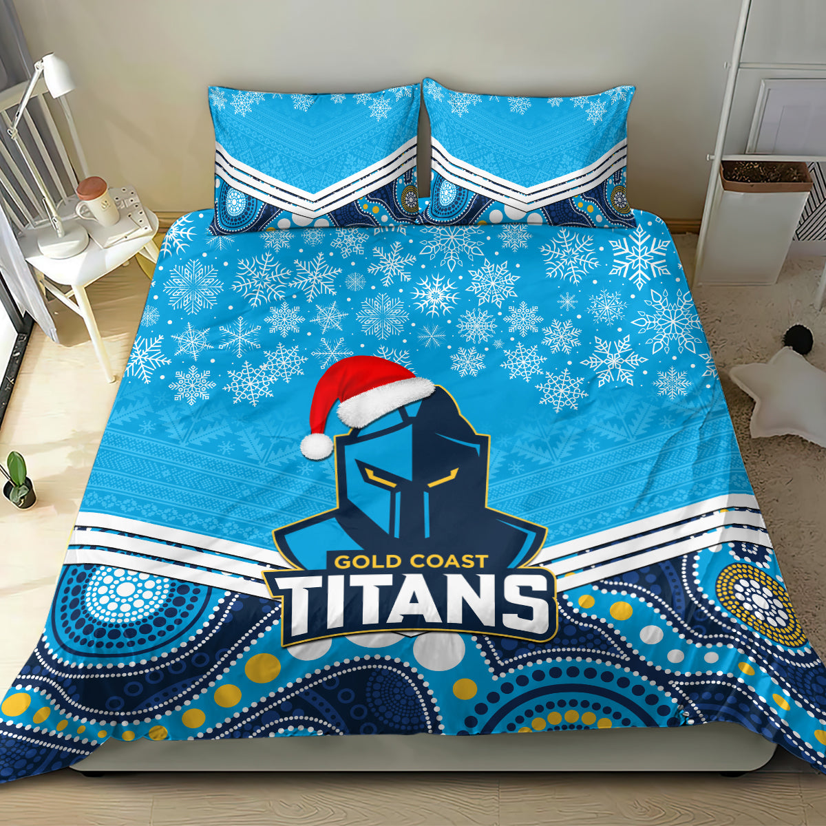 custom-titans-rugby-christmas-bedding-set-merry-xmas-2023-mix-aboriginal-art
