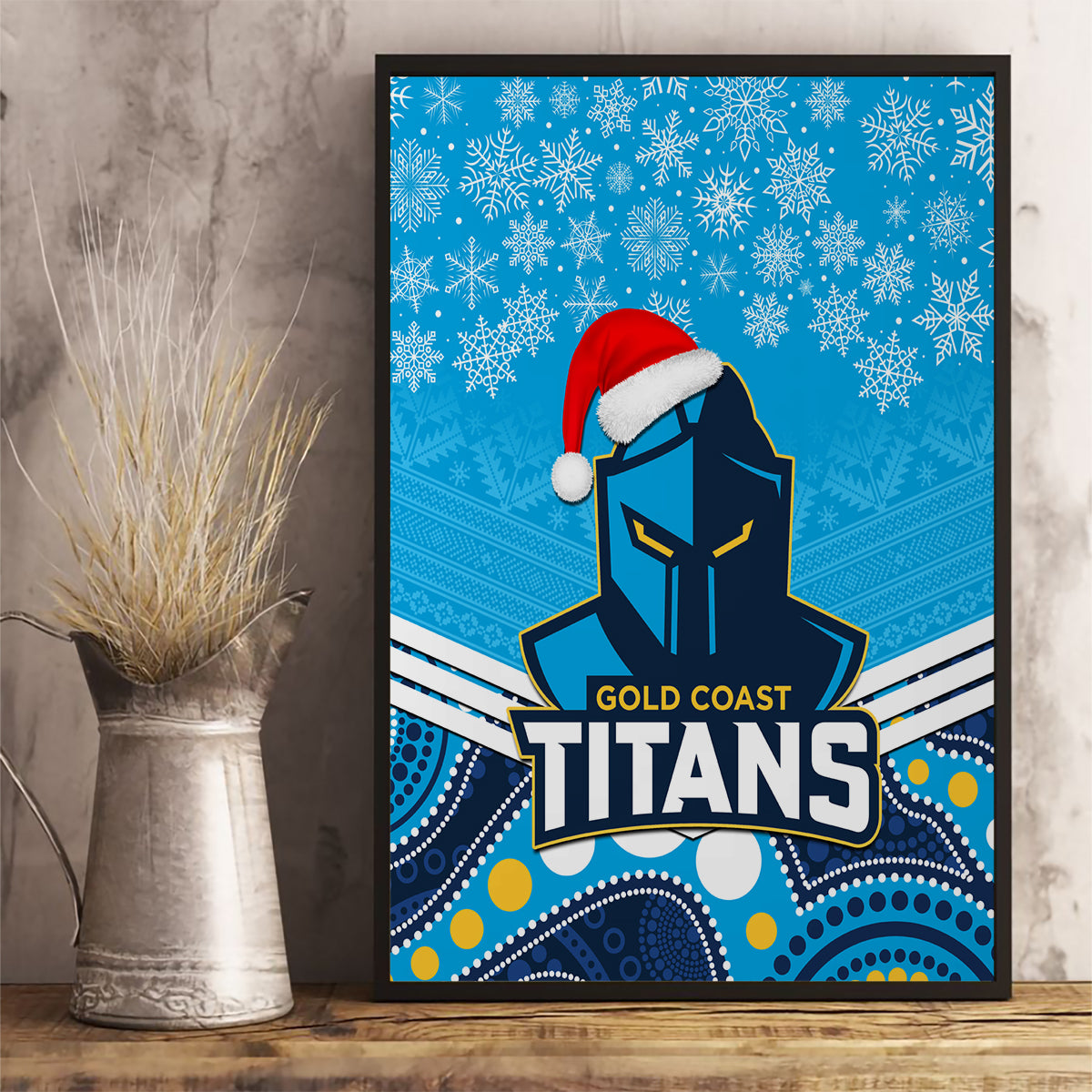 custom-titans-rugby-christmas-canvas-wall-art-merry-xmas-2023-mix-aboriginal-art