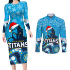 custom-titans-rugby-christmas-couples-matching-long-sleeve-bodycon-dress-and-long-sleeve-button-shirt-merry-xmas-2023-mix-aboriginal-art