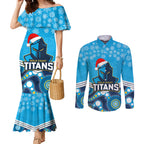 custom-titans-rugby-christmas-couples-matching-mermaid-dress-and-long-sleeve-button-shirt-merry-xmas-2023-mix-aboriginal-art