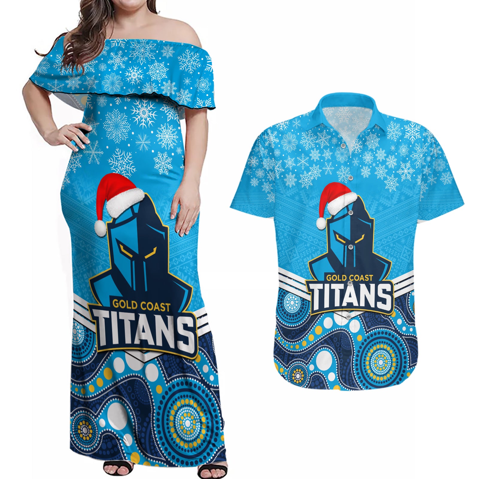 custom-titans-rugby-christmas-couples-matching-off-shoulder-maxi-dress-and-hawaiian-shirt-merry-xmas-2023-mix-aboriginal-art