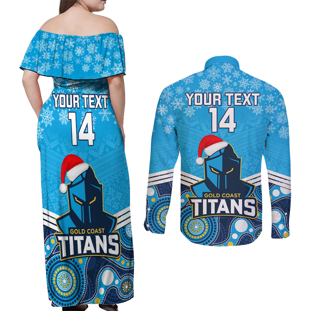 custom-titans-rugby-christmas-couples-matching-off-shoulder-maxi-dress-and-long-sleeve-button-shirt-merry-xmas-2023-mix-aboriginal-art