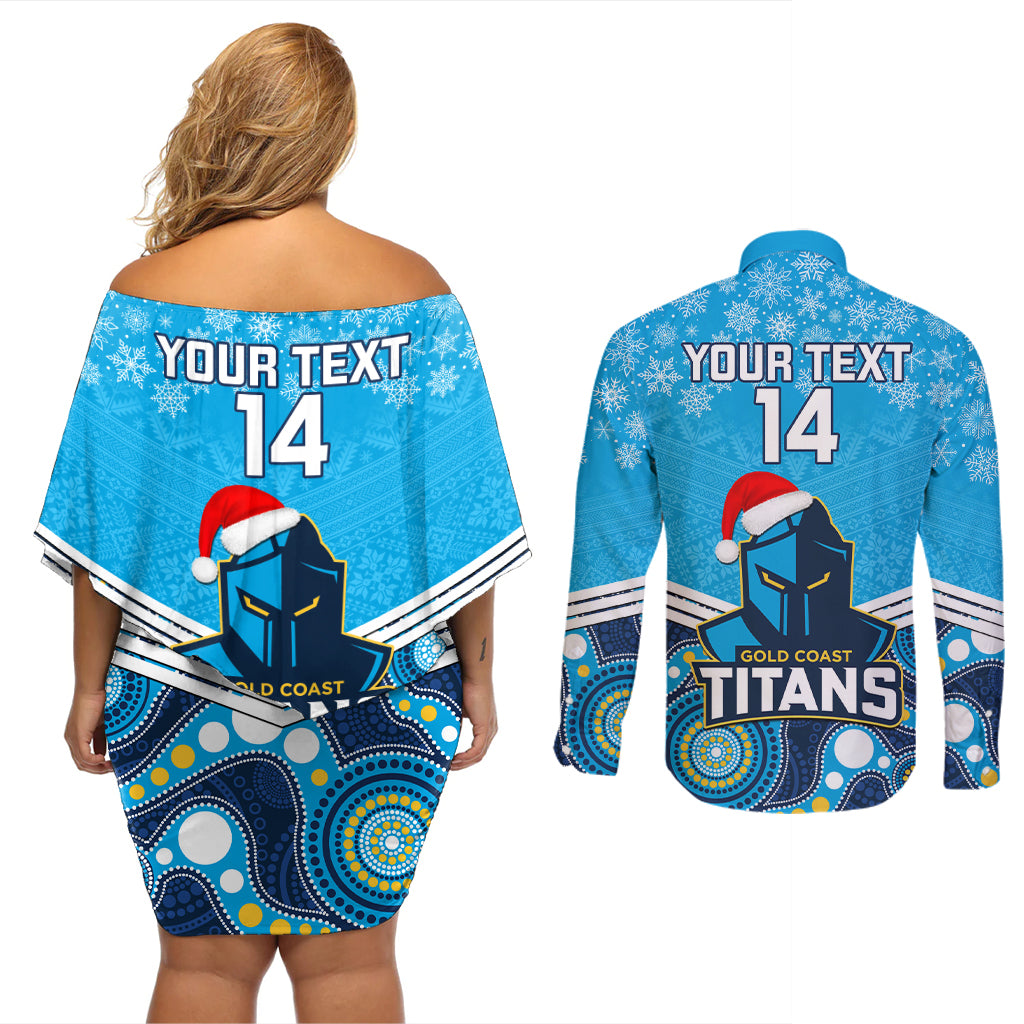 custom-titans-rugby-christmas-couples-matching-off-shoulder-short-dress-and-long-sleeve-button-shirt-merry-xmas-2023-mix-aboriginal-art