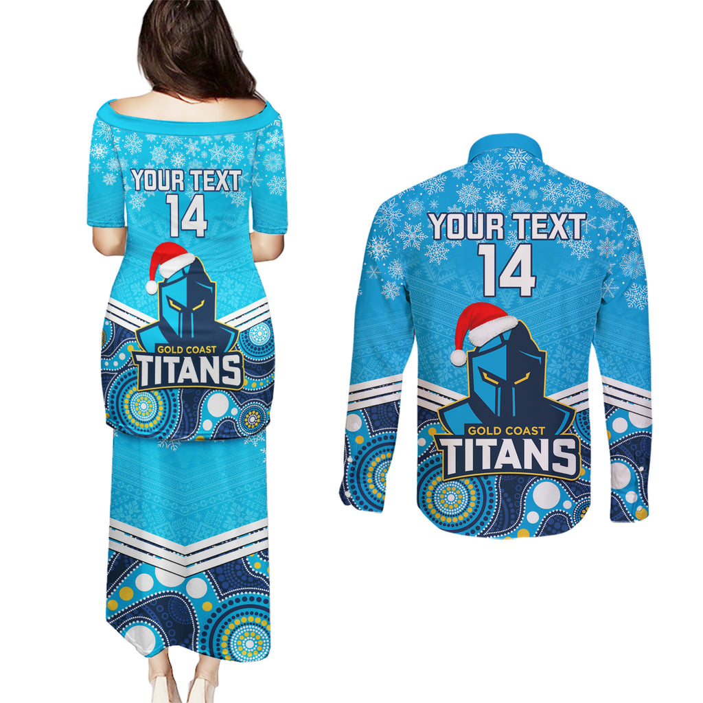 custom-titans-rugby-christmas-couples-matching-puletasi-dress-and-long-sleeve-button-shirt-merry-xmas-2023-mix-aboriginal-art