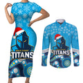 custom-titans-rugby-christmas-couples-matching-short-sleeve-bodycon-dress-and-long-sleeve-button-shirt-merry-xmas-2023-mix-aboriginal-art