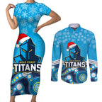 custom-titans-rugby-christmas-couples-matching-short-sleeve-bodycon-dress-and-long-sleeve-button-shirt-merry-xmas-2023-mix-aboriginal-art