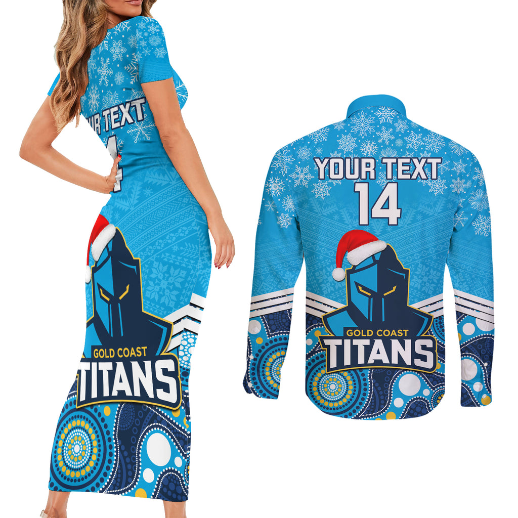 custom-titans-rugby-christmas-couples-matching-short-sleeve-bodycon-dress-and-long-sleeve-button-shirt-merry-xmas-2023-mix-aboriginal-art
