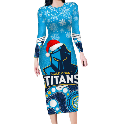 custom-titans-rugby-christmas-family-matching-long-sleeve-bodycon-dress-and-hawaiian-shirt-merry-xmas-2023-mix-aboriginal-art