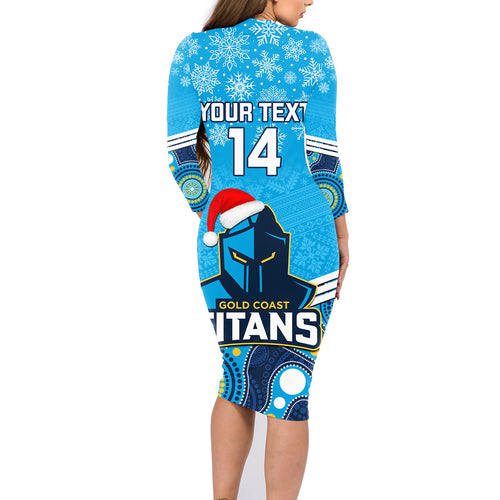 custom-titans-rugby-christmas-family-matching-long-sleeve-bodycon-dress-and-hawaiian-shirt-merry-xmas-2023-mix-aboriginal-art