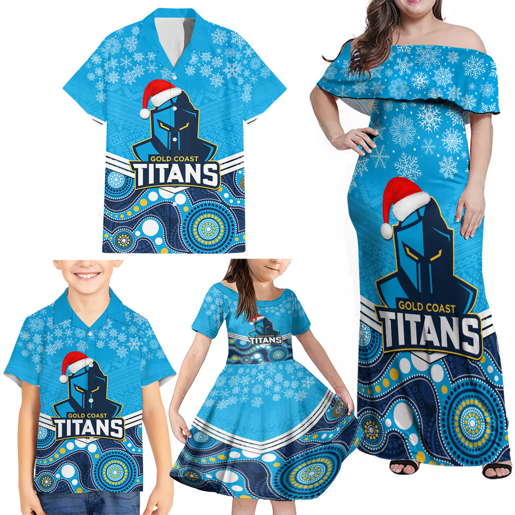 custom-titans-rugby-christmas-family-matching-off-shoulder-maxi-dress-and-hawaiian-shirt-merry-xmas-2023-mix-aboriginal-art