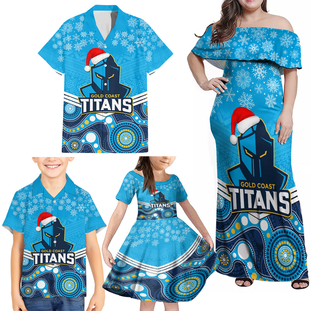 custom-titans-rugby-christmas-family-matching-off-shoulder-maxi-dress-and-hawaiian-shirt-merry-xmas-2023-mix-aboriginal-art