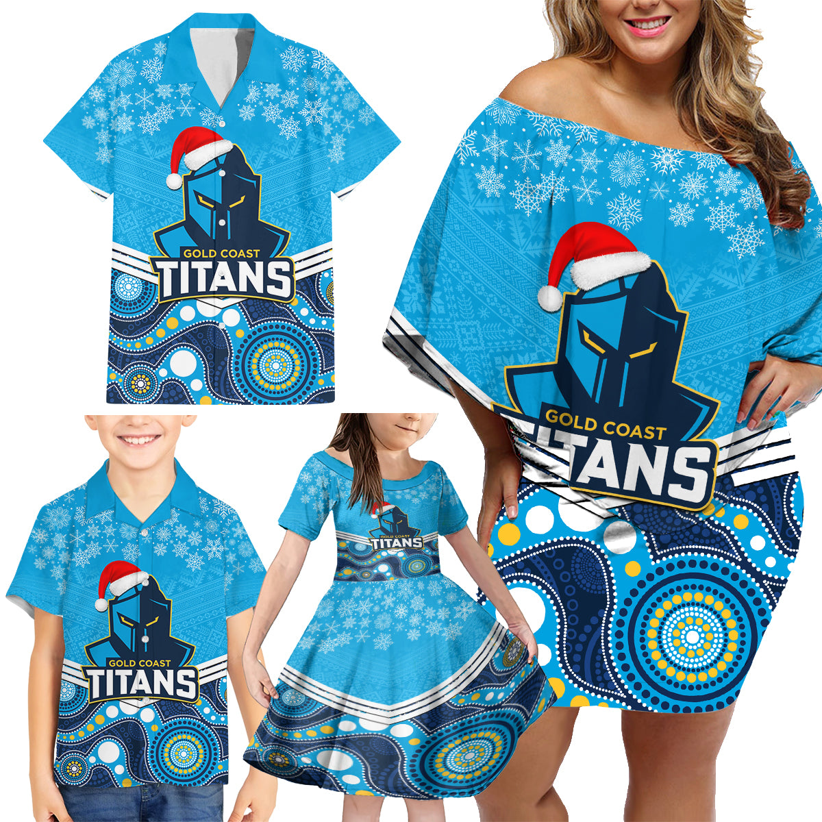 custom-titans-rugby-christmas-family-matching-off-shoulder-short-dress-and-hawaiian-shirt-merry-xmas-2023-mix-aboriginal-art