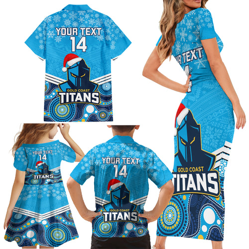 custom-titans-rugby-christmas-family-matching-short-sleeve-bodycon-dress-and-hawaiian-shirt-merry-xmas-2023-mix-aboriginal-art