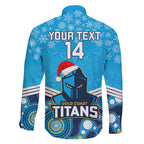 custom-titans-rugby-christmas-family-matching-short-sleeve-bodycon-dress-and-hawaiian-shirt-merry-xmas-2023-mix-aboriginal-art