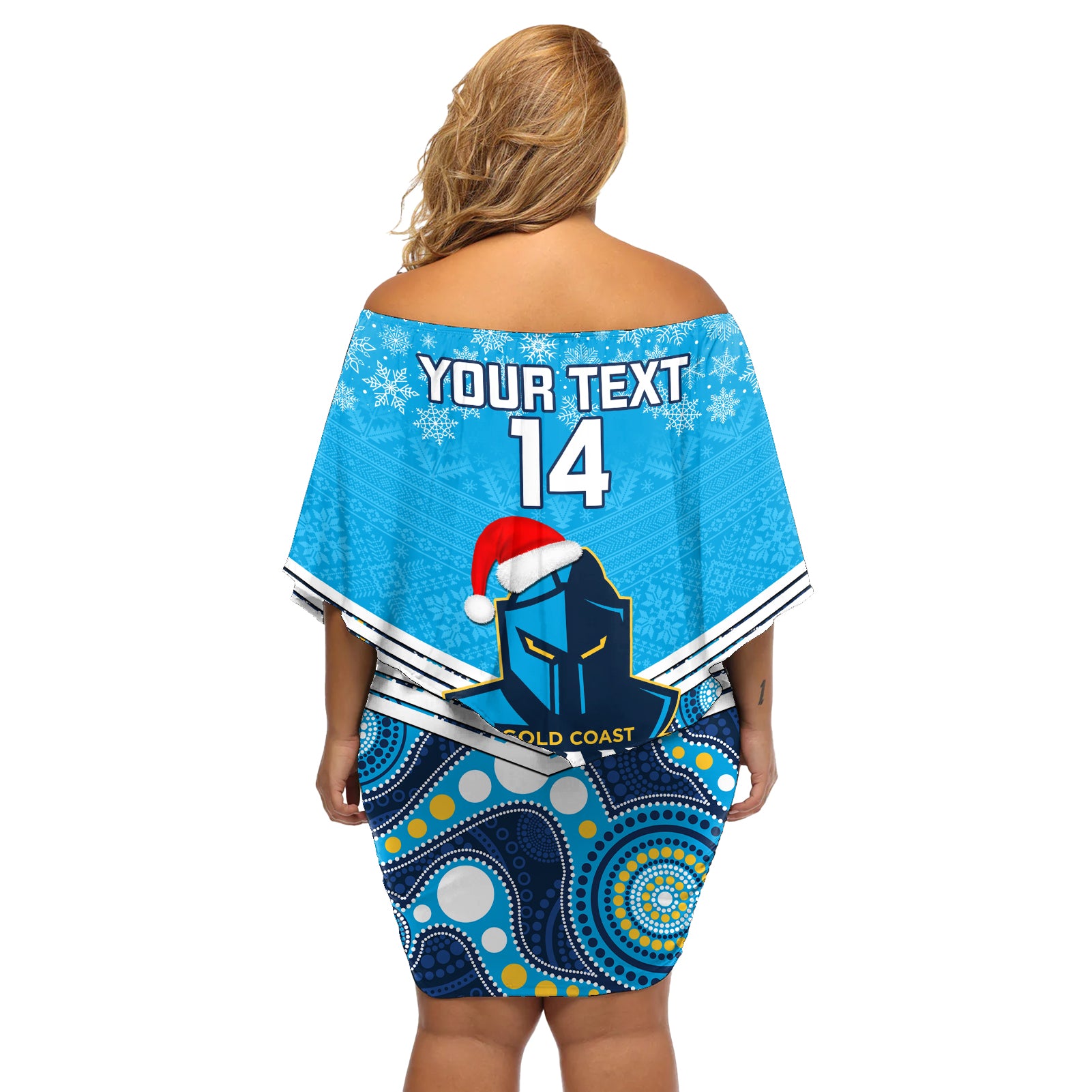 custom-titans-rugby-christmas-off-shoulder-short-dress-merry-xmas-2023-mix-aboriginal-art