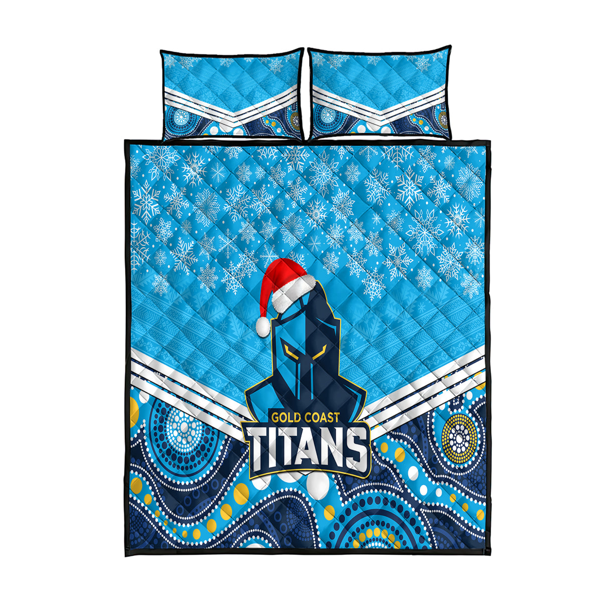custom-titans-rugby-christmas-quilt-bed-set-merry-xmas-2023-mix-aboriginal-art