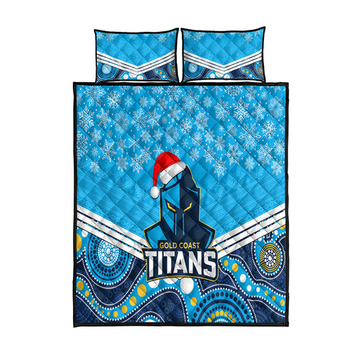custom-titans-rugby-christmas-quilt-bed-set-merry-xmas-2023-mix-aboriginal-art