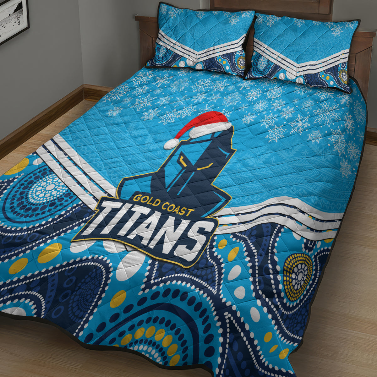 custom-titans-rugby-christmas-quilt-bed-set-merry-xmas-2023-mix-aboriginal-art