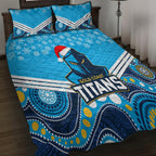 custom-titans-rugby-christmas-quilt-bed-set-merry-xmas-2023-mix-aboriginal-art