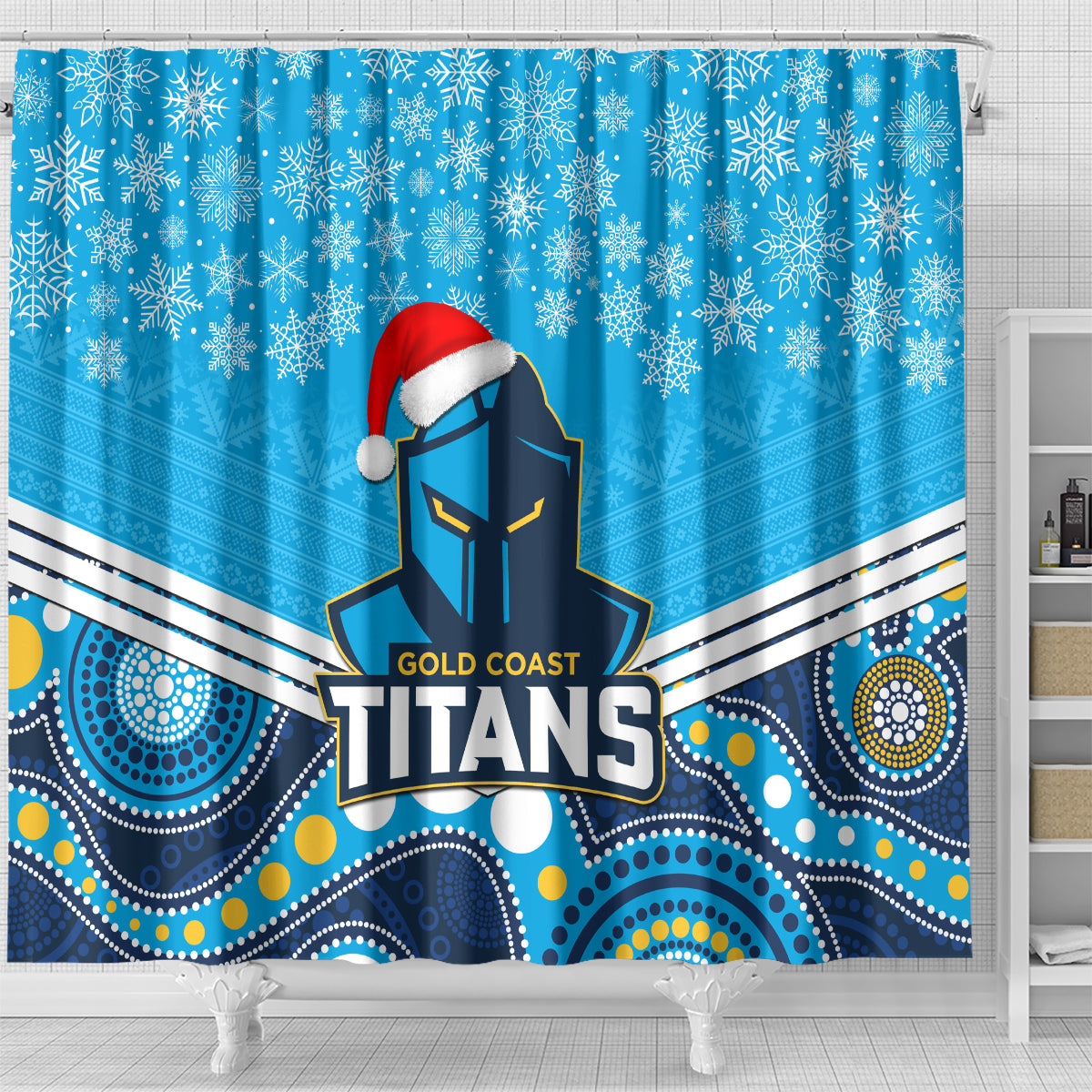 custom-titans-rugby-christmas-shower-curtain-merry-xmas-2023-mix-aboriginal-art