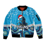 custom-titans-rugby-christmas-sleeve-zip-bomber-jacket-merry-xmas-2023-mix-aboriginal-art