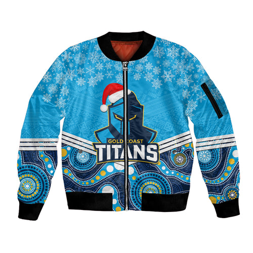 custom-titans-rugby-christmas-sleeve-zip-bomber-jacket-merry-xmas-2023-mix-aboriginal-art