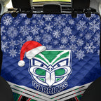 custom-warriors-rugby-christmas-back-car-seat-cover-merry-xmas-2023-mix-aboriginal-art