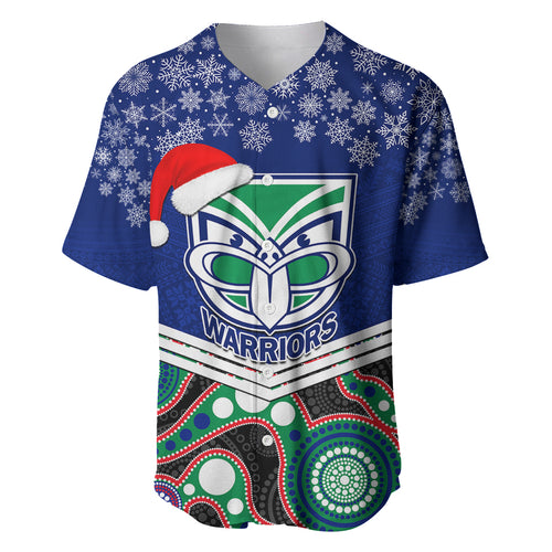 custom-warriors-rugby-christmas-baseball-jersey-merry-xmas-2023-mix-aboriginal-art