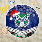 custom-warriors-rugby-christmas-beach-blanket-merry-xmas-2023-mix-aboriginal-art
