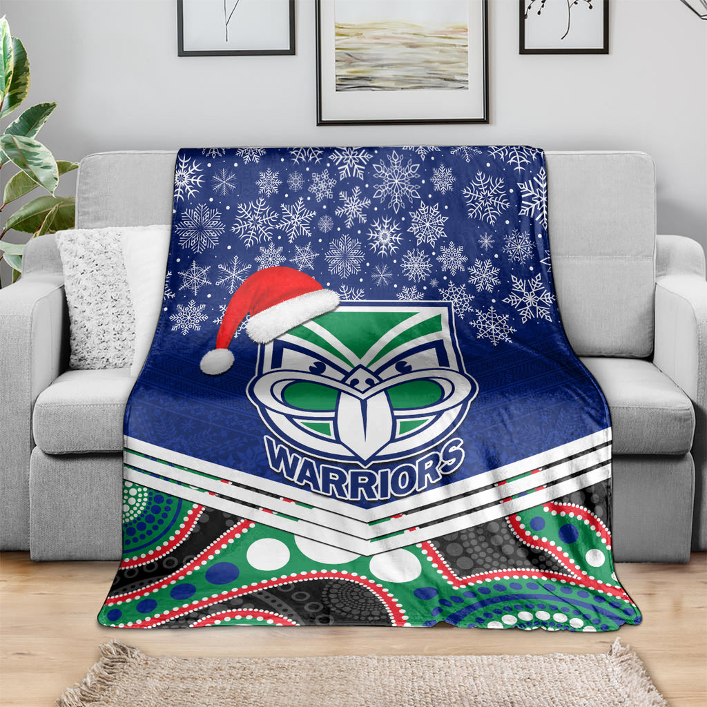 custom-warriors-rugby-christmas-blanket-merry-xmas-2023-mix-aboriginal-art