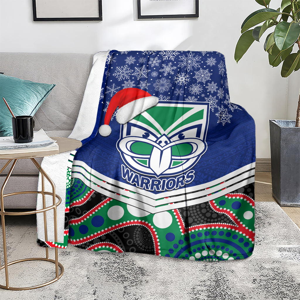 custom-warriors-rugby-christmas-blanket-merry-xmas-2023-mix-aboriginal-art