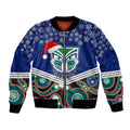 custom-warriors-rugby-christmas-bomber-jacket-merry-xmas-2023-mix-aboriginal-art