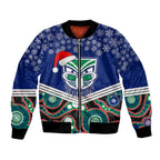 custom-warriors-rugby-christmas-bomber-jacket-merry-xmas-2023-mix-aboriginal-art