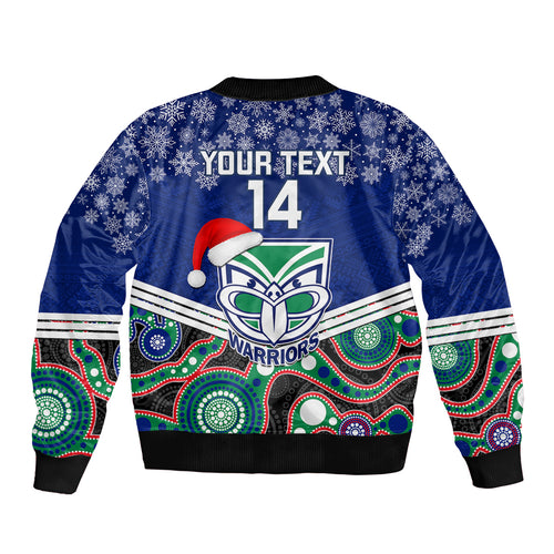 custom-warriors-rugby-christmas-bomber-jacket-merry-xmas-2023-mix-aboriginal-art