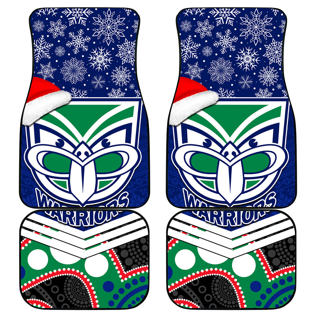 custom-warriors-rugby-christmas-car-mats-merry-xmas-2023-mix-aboriginal-art