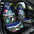 custom-warriors-rugby-christmas-car-seat-cover-merry-xmas-2023-mix-aboriginal-art