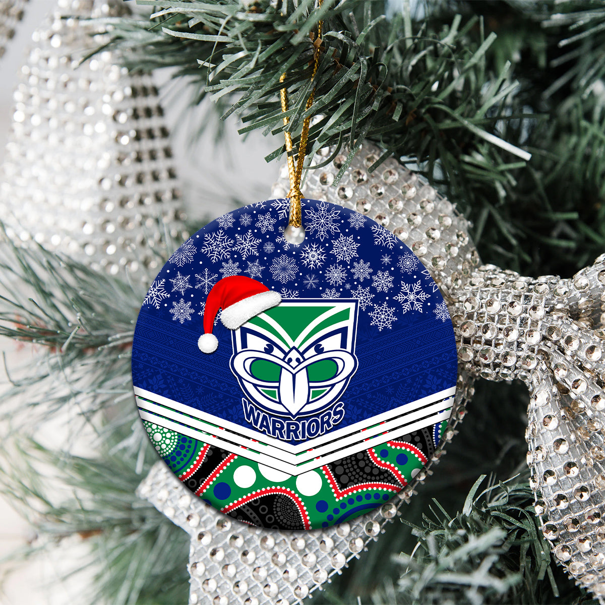 warriors-rugby-christmas-ceramic-ornament-merry-xmas-2023-mix-aboriginal-art