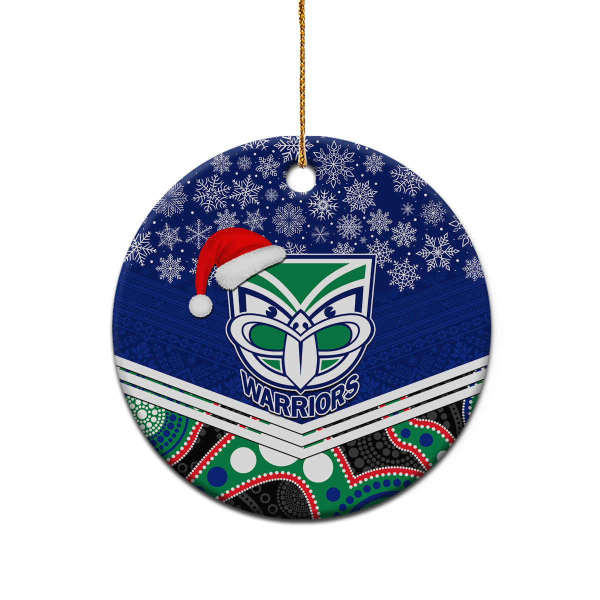 warriors-rugby-christmas-ceramic-ornament-merry-xmas-2023-mix-aboriginal-art