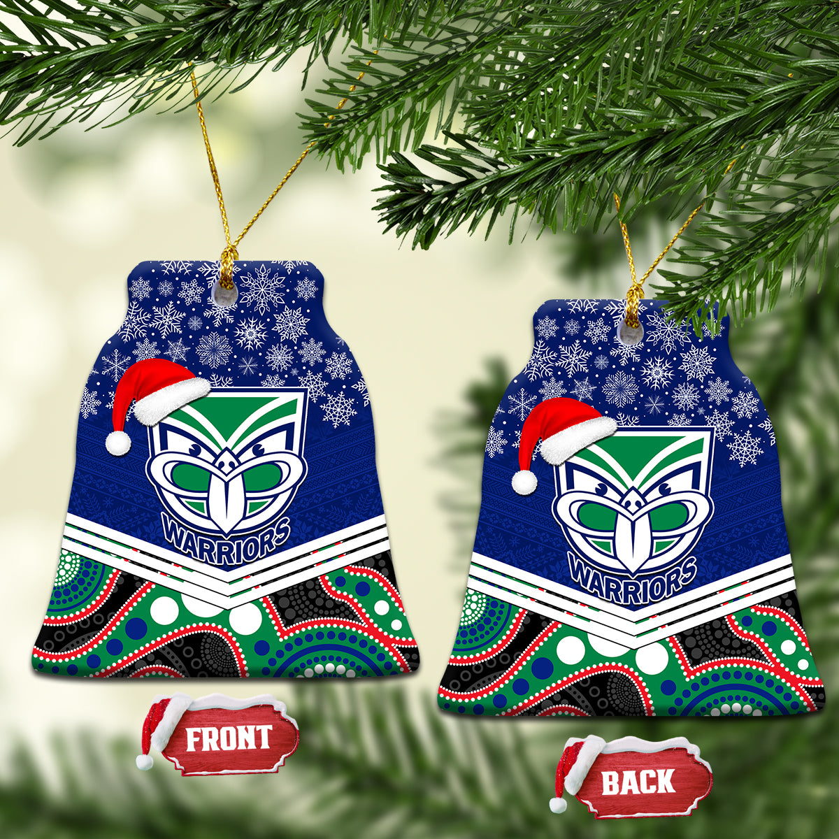 warriors-rugby-christmas-ceramic-ornament-merry-xmas-2023-mix-aboriginal-art