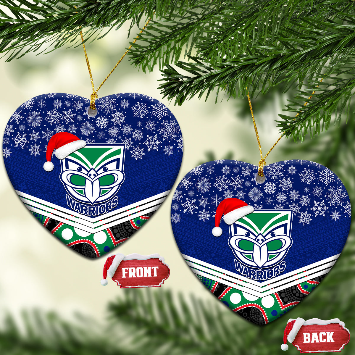 warriors-rugby-christmas-ceramic-ornament-merry-xmas-2023-mix-aboriginal-art