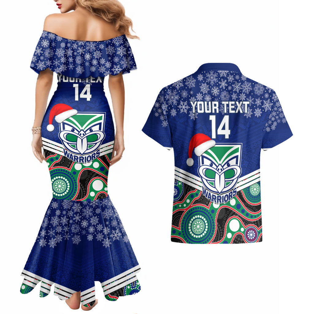 custom-warriors-rugby-christmas-couples-matching-mermaid-dress-and-hawaiian-shirt-merry-xmas-2023-mix-aboriginal-art