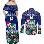 custom-warriors-rugby-christmas-couples-matching-off-shoulder-maxi-dress-and-long-sleeve-button-shirt-merry-xmas-2023-mix-aboriginal-art
