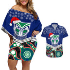 custom-warriors-rugby-christmas-couples-matching-off-shoulder-short-dress-and-hawaiian-shirt-merry-xmas-2023-mix-aboriginal-art