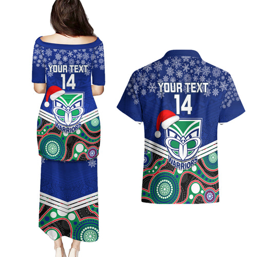 custom-warriors-rugby-christmas-couples-matching-puletasi-dress-and-hawaiian-shirt-merry-xmas-2023-mix-aboriginal-art