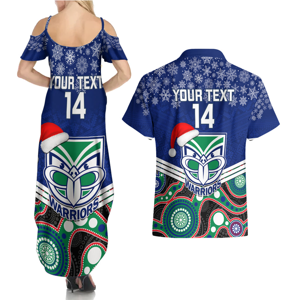 custom-warriors-rugby-christmas-couples-matching-summer-maxi-dress-and-hawaiian-shirt-merry-xmas-2023-mix-aboriginal-art