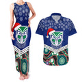 custom-warriors-rugby-christmas-couples-matching-tank-maxi-dress-and-hawaiian-shirt-merry-xmas-2023-mix-aboriginal-art