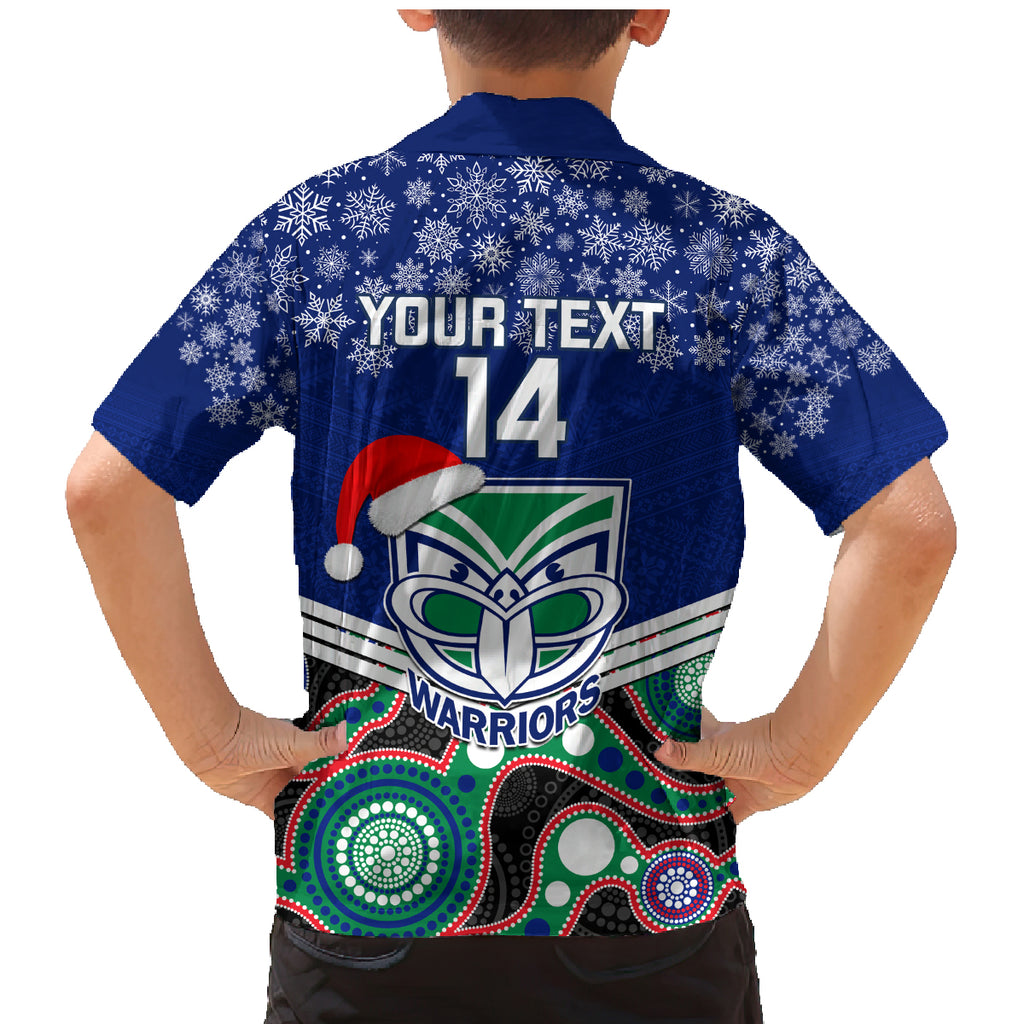 custom-warriors-rugby-christmas-family-matching-mermaid-dress-and-hawaiian-shirt-merry-xmas-2023-mix-aboriginal-art