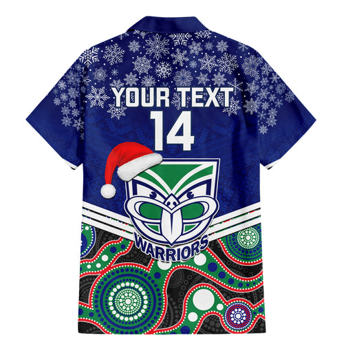 custom-warriors-rugby-christmas-family-matching-mermaid-dress-and-hawaiian-shirt-merry-xmas-2023-mix-aboriginal-art