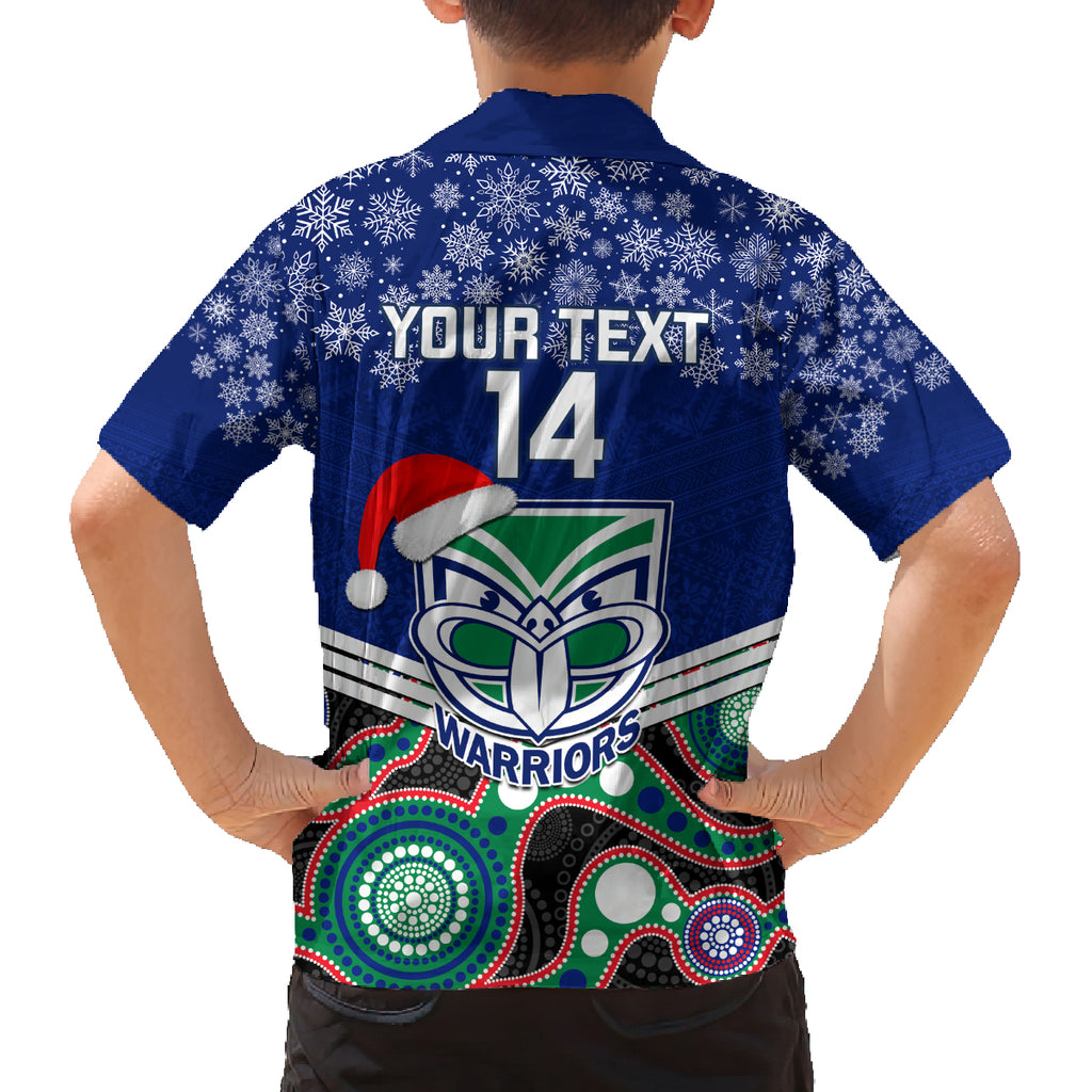 custom-warriors-rugby-christmas-family-matching-off-shoulder-long-sleeve-dress-and-hawaiian-shirt-merry-xmas-2023-mix-aboriginal-art