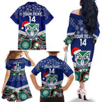 custom-warriors-rugby-christmas-family-matching-off-shoulder-long-sleeve-dress-and-hawaiian-shirt-merry-xmas-2023-mix-aboriginal-art